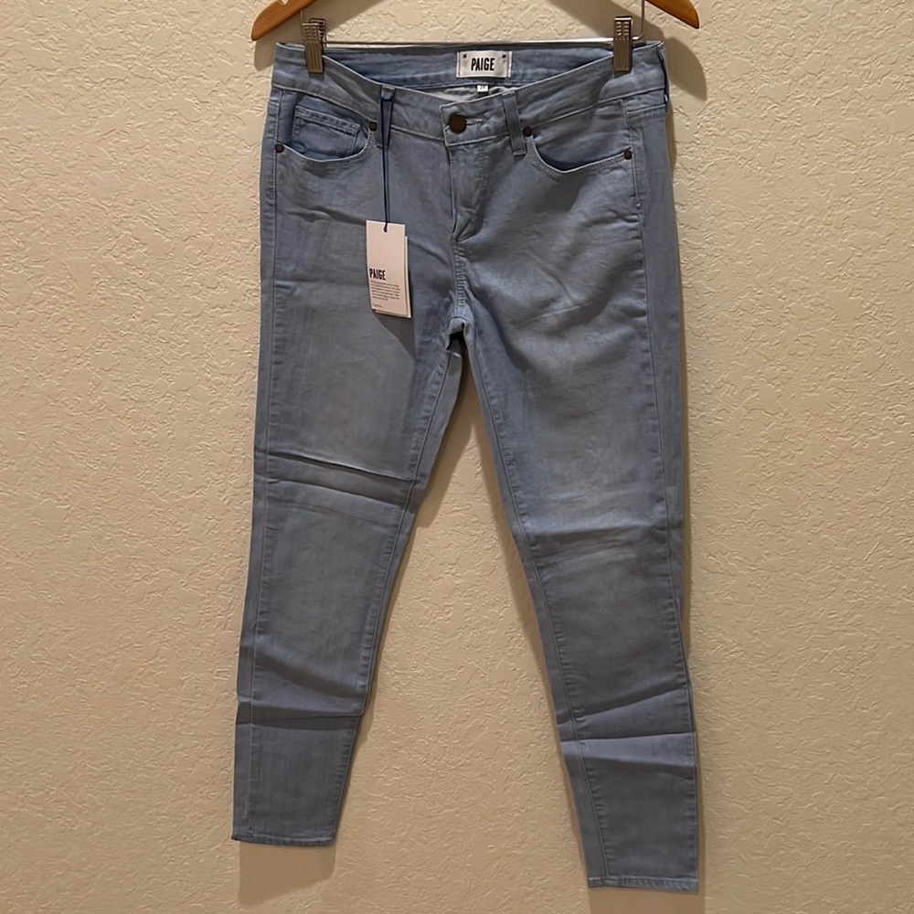 PAIGE Women’s Skinny Blue Jeans